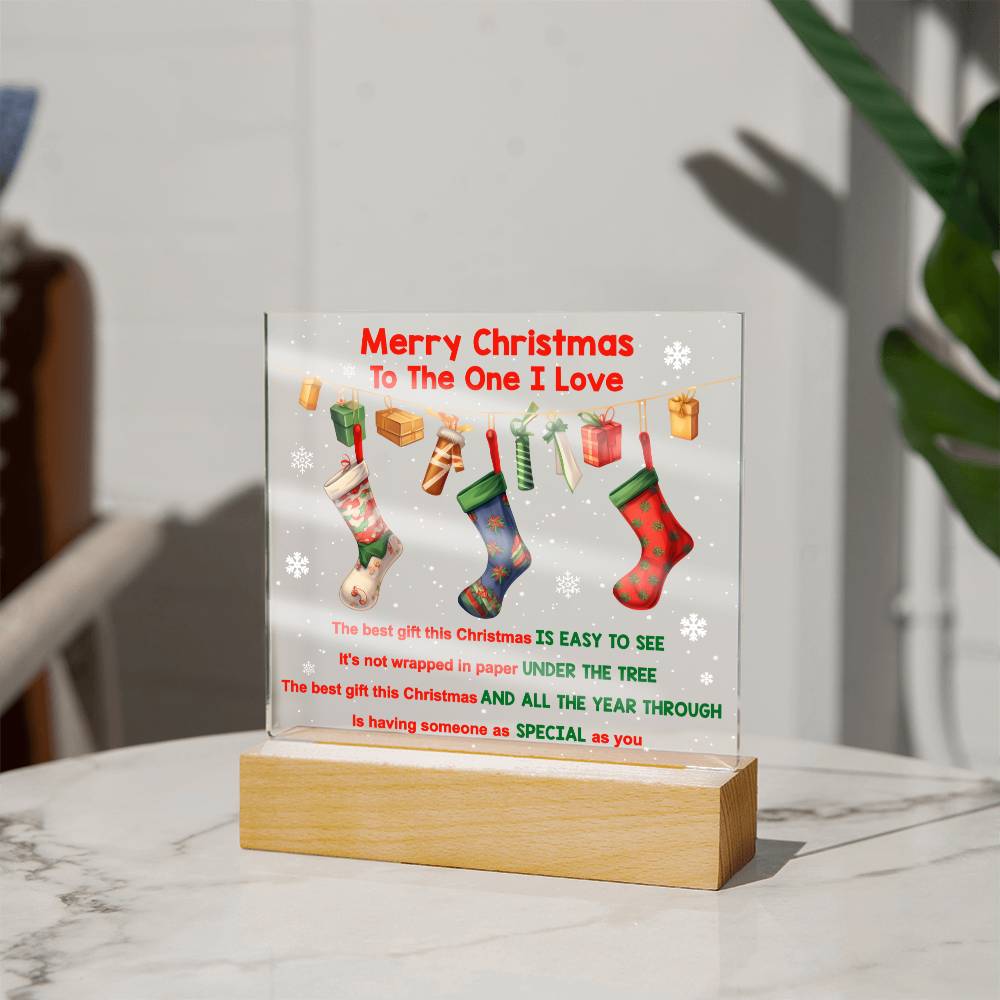 Merry Christmas Acrylic - Easy To See