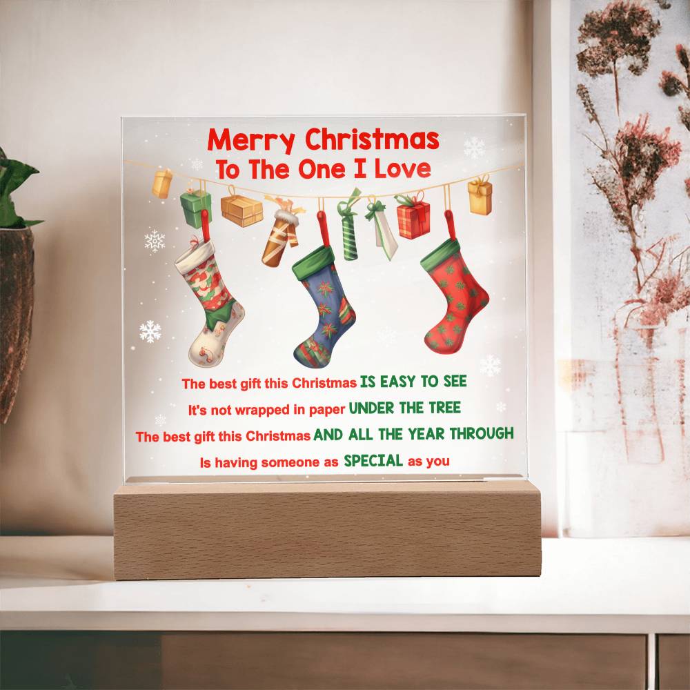 Merry Christmas Acrylic - Easy To See