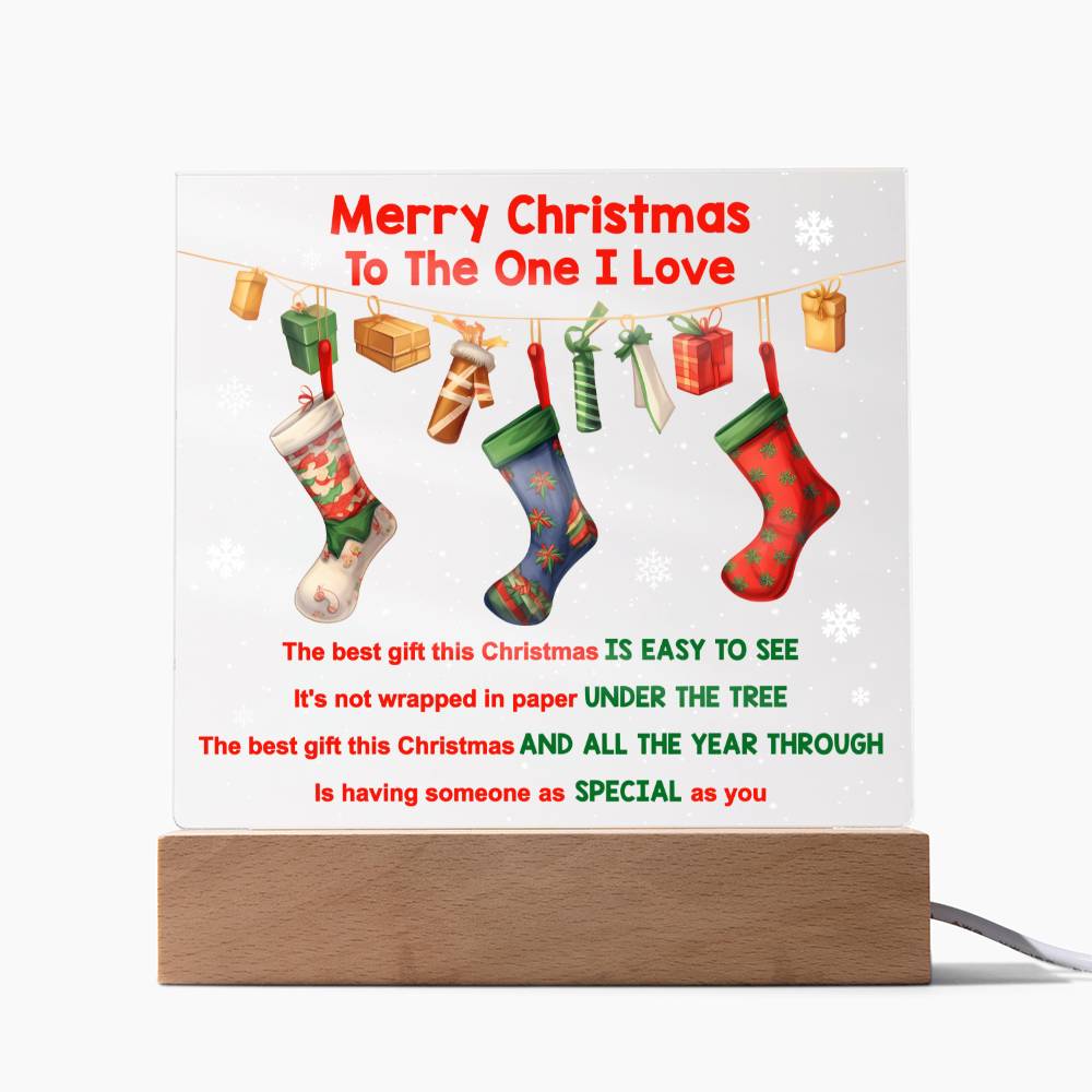 Merry Christmas Acrylic - Easy To See