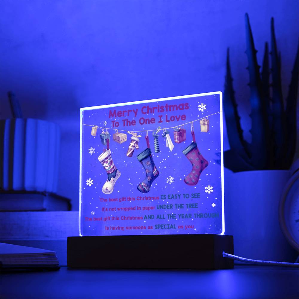 Merry Christmas Acrylic - Easy To See