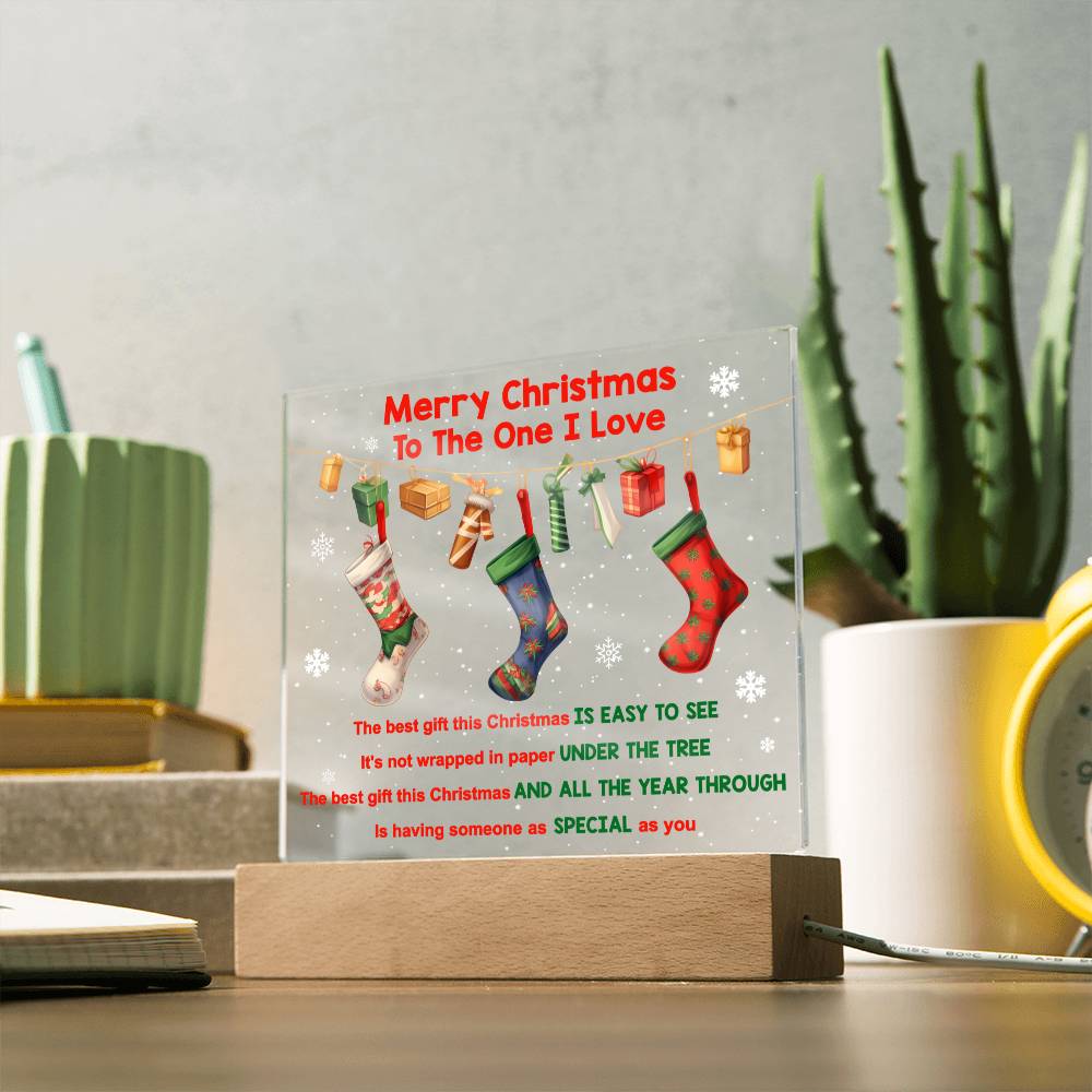 Merry Christmas Acrylic - Easy To See