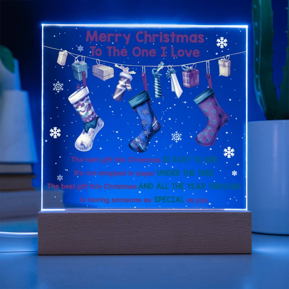 Merry Christmas Acrylic - Easy To See