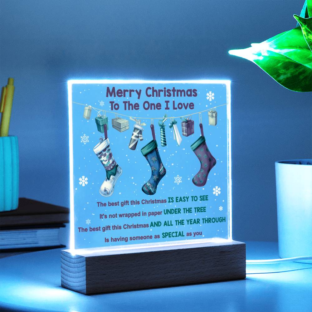 Merry Christmas Acrylic - Easy To See