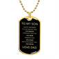 Son - Always Remember Dog Tag