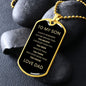 Son - Always Remember Dog Tag
