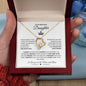 Daughter Heart necklace - With Crown Heart