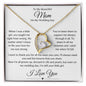 Mom On my Wedding Day - Forever Love Necklace