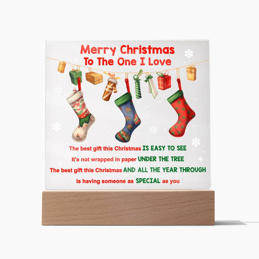Merry Christmas Acrylic - Easy To See