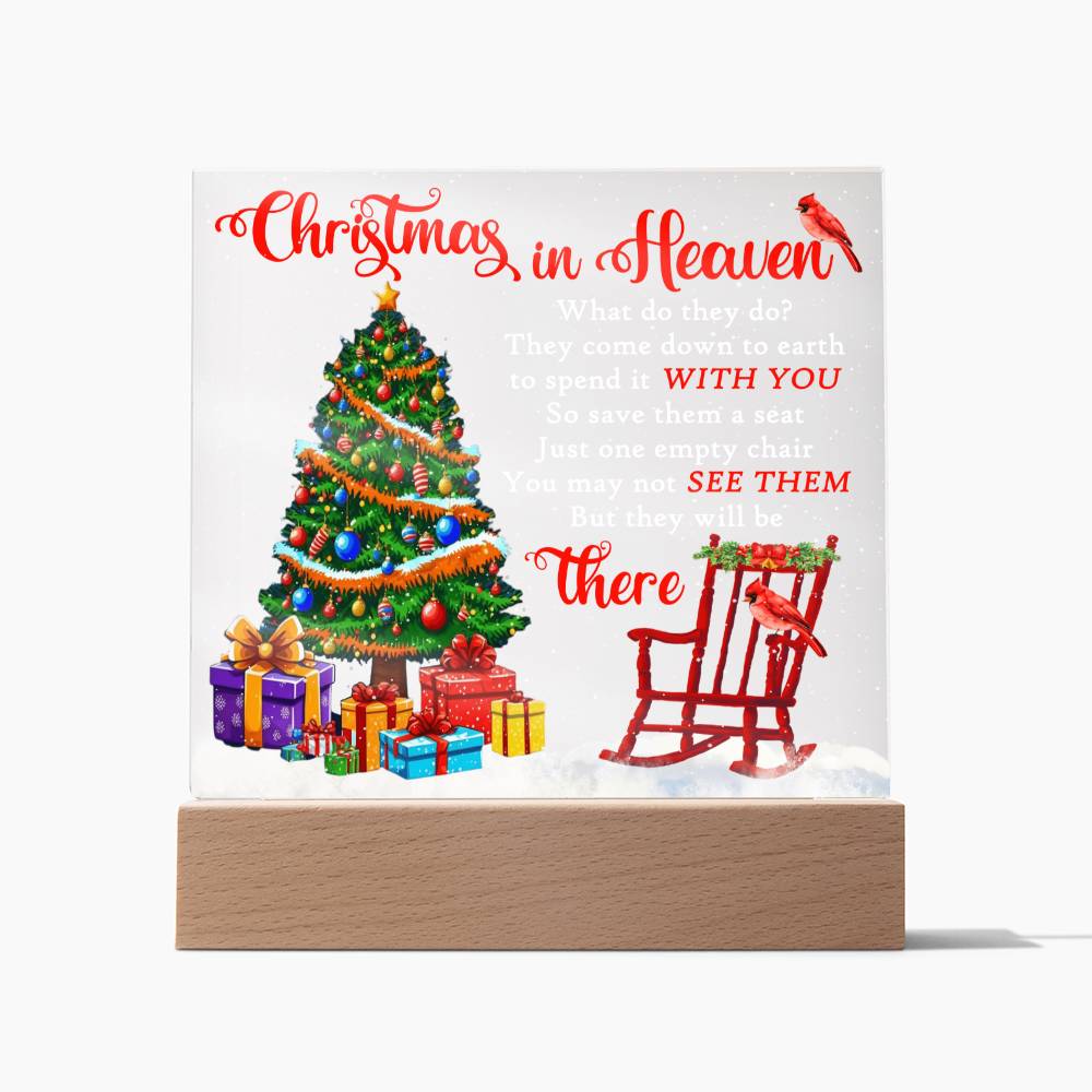 Christmas in Heaven  Acrylic - Empty Chair