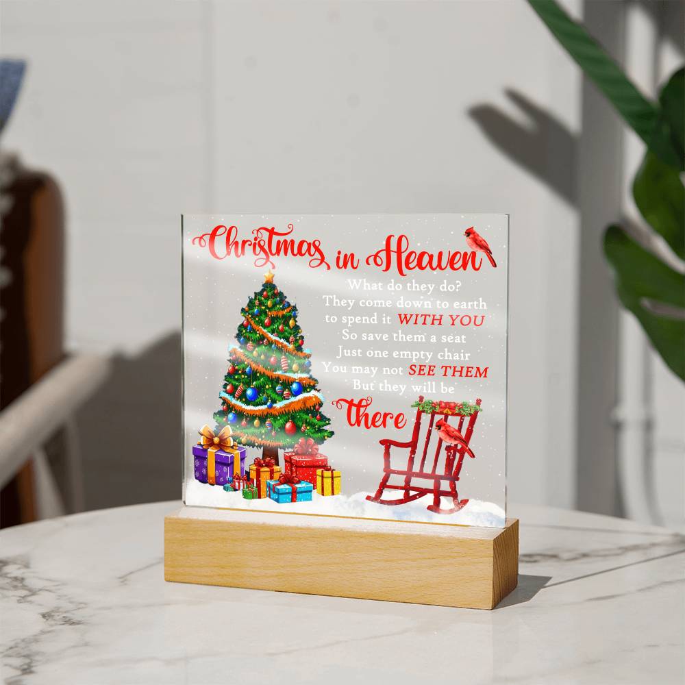Christmas in Heaven  Acrylic - Empty Chair