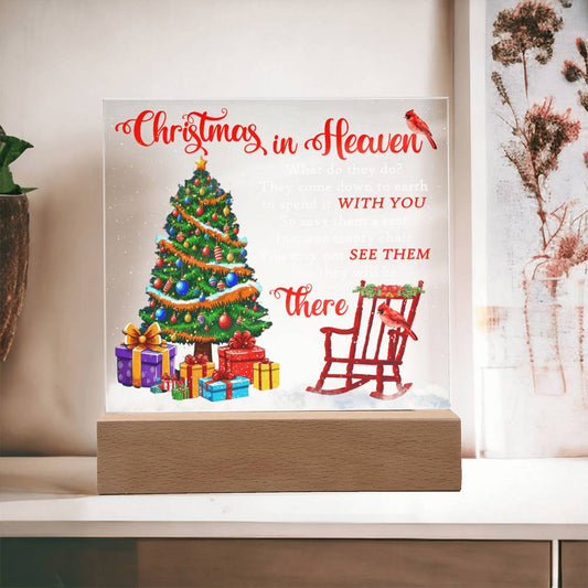 Christmas in Heaven  Acrylic - Empty Chair