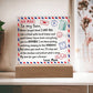 To My Son - Love Mom - Envelope Acrylic Plaque