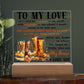 My Love - My Home Acrylic Plaque