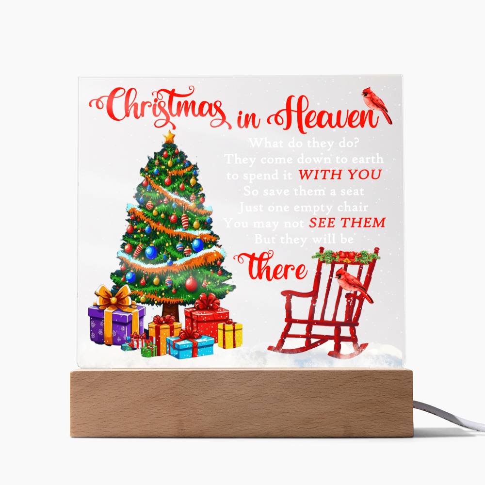 Christmas in Heaven  Acrylic - Empty Chair