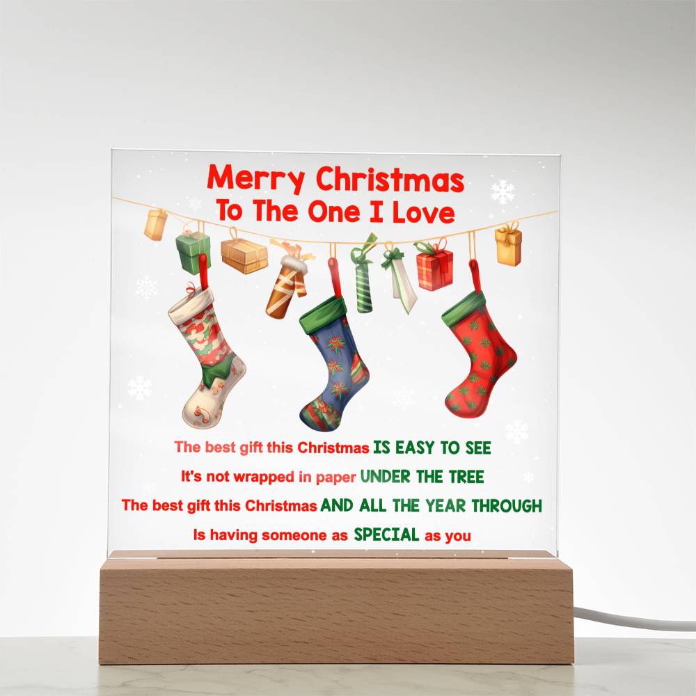 Merry Christmas Acrylic - Easy To See