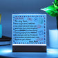 To My Son - Love Mom - Envelope Acrylic Plaque