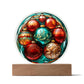 Christmas Balls - Acrylic Circle Plaque