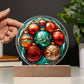 Christmas Balls - Acrylic Circle Plaque