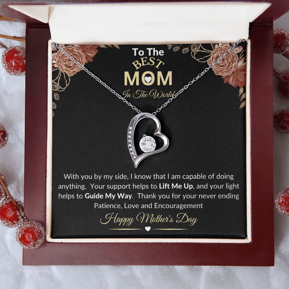 MOM - Mother's Day Floral Heart