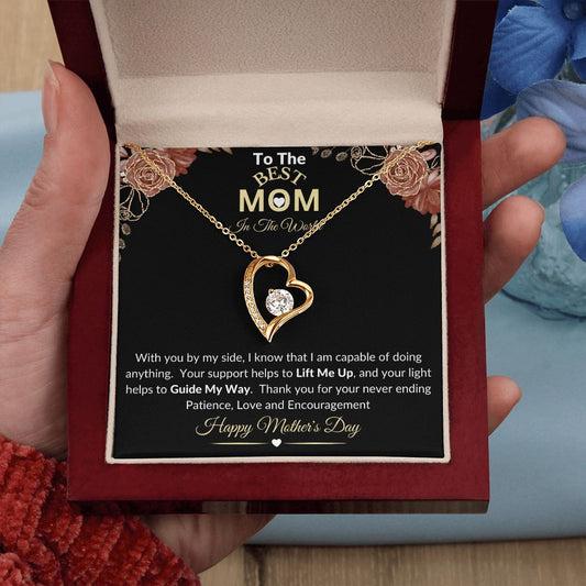 MOM - Mother's Day Floral Heart