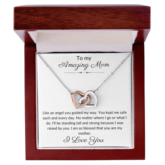 MOM - Amazing Guided Angel Interlocking Hearts