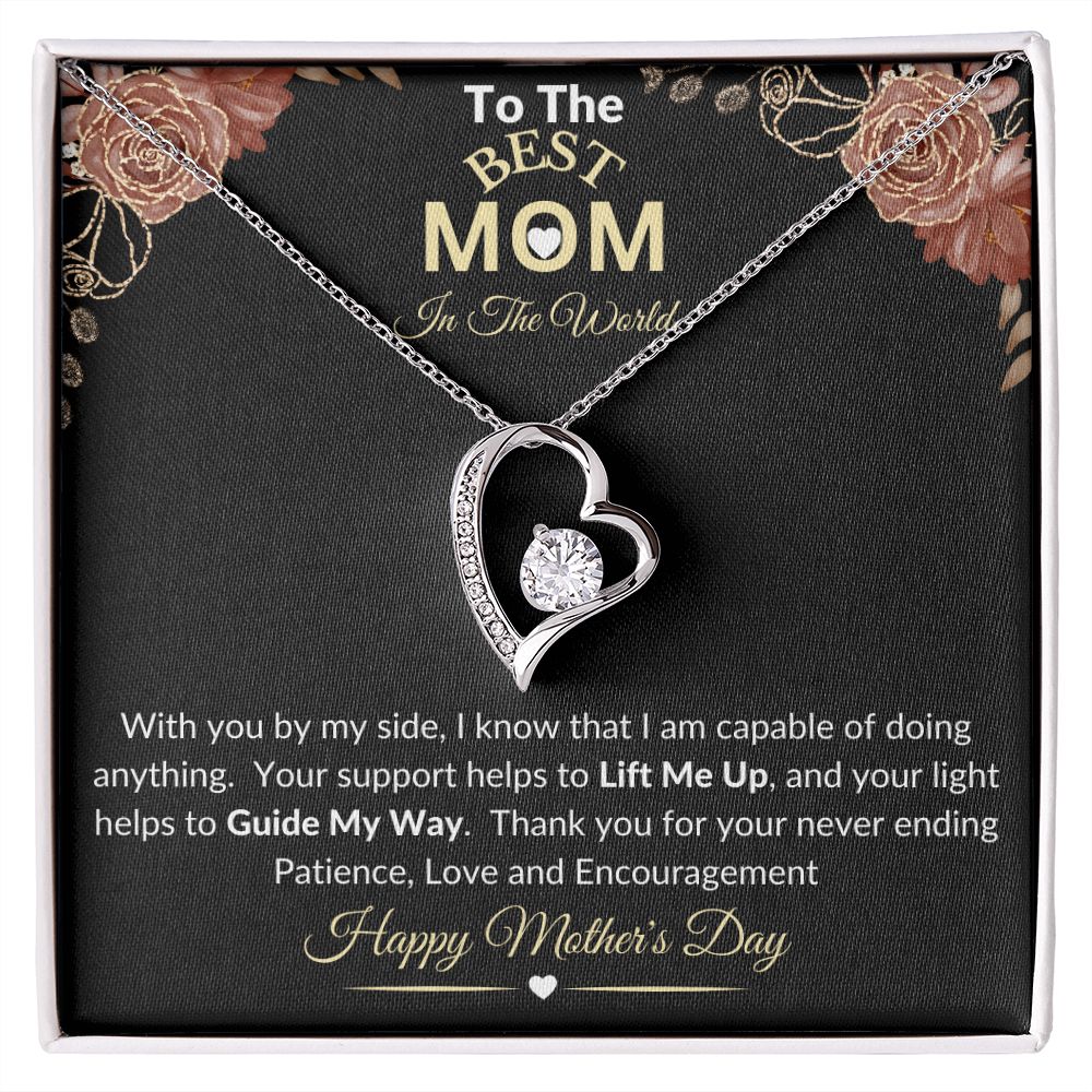 MOM - Mother's Day Floral Heart