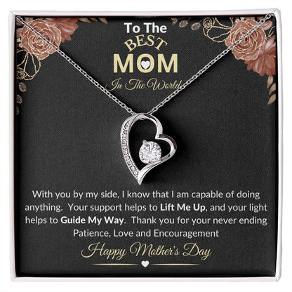 MOM - Mother's Day Floral Heart