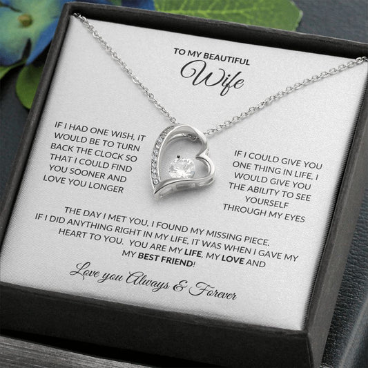 Wife - Forever Love Necklace Heart