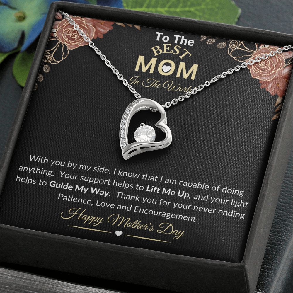 MOM - Mother's Day Floral Heart