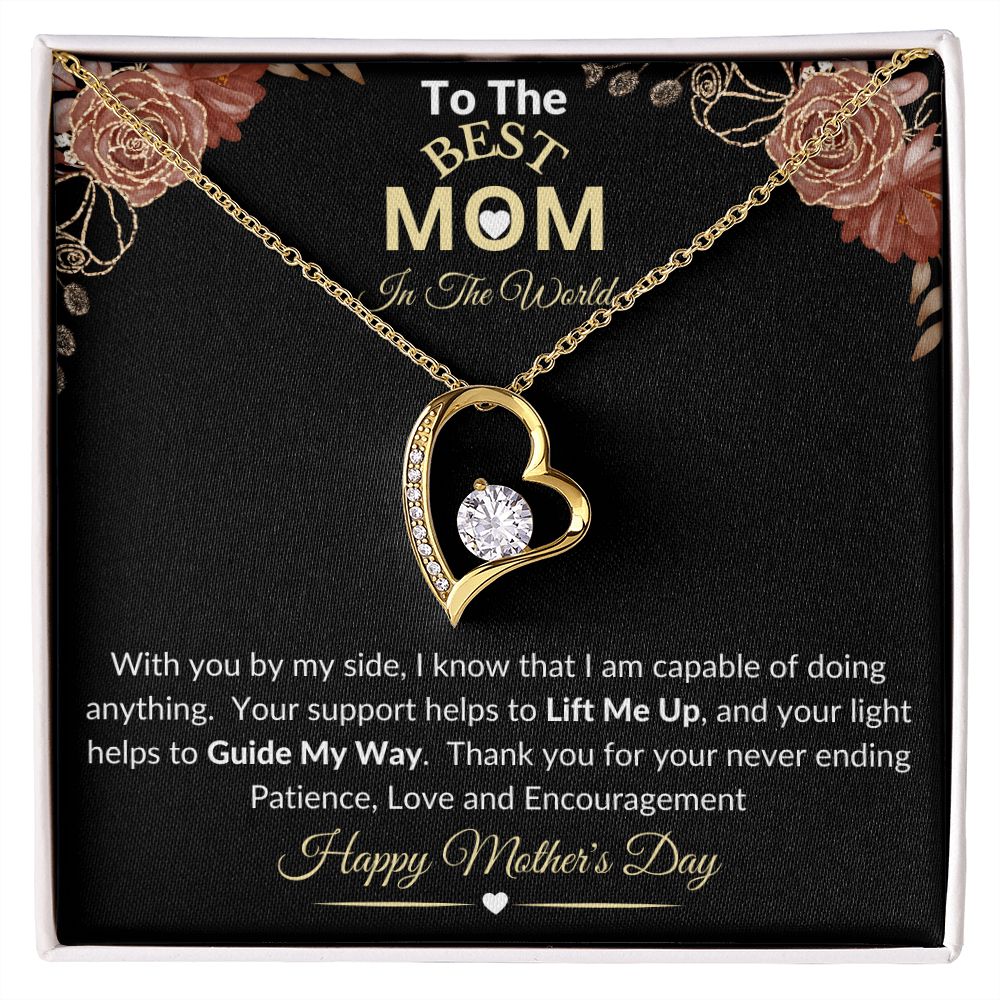 MOM - Mother's Day Floral Heart