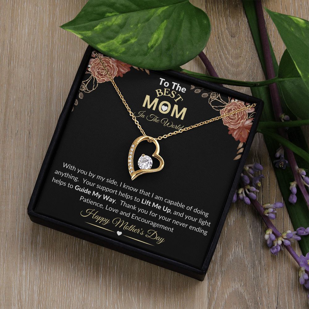MOM - Mother's Day Floral Heart